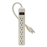 Belkin Power Strip, 6 Outlets, 3 ft Cord, White view 1