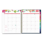 Blue Sky Day Designer Peyton Create-Your-Own Cover Weekly/Monthly Planner, Floral Artwork, 11 x 8.5, Navy, 12-Month (Jan-Dec): 2024 view 1