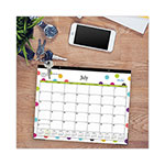Blue Sky Teacher Dots Academic Desk Pad, 22 x 17, Black Binding, Clear Corners, 12-Month (July to June): 2023 to 2024 view 1