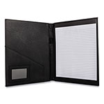 Bond Street Faux-Leather Padfolio, 9 x 12 Pad, 9.75 x 12.5, Black view 2