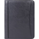 Bond Street Zippered Padfolio, Padded Tablet Pocket, 1-1/4