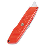 Stanley Bostitch Interlock Safety Utility Knife w/Self-Retracting Round Point Blade, Red Orange orginal image