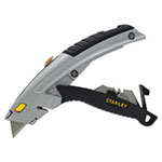 Stanley Bostitch Curved Quick-Change Utility Knife, Stainless Steel Retractable Blade, 3 Blades view 2