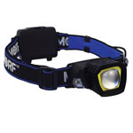 Police Security Removable Light Headlamp - AAA - Black, Blue view 1