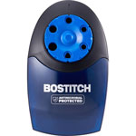 Stanley Bostitch QuietSharp6 Classroom Pencil Sharpener - 6 Hole(s) - Helical - Blue - 1 / Each view 2