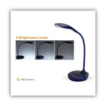Bostitch® Konnect Gooseneck Desk Lamp, Blue view 2