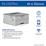 Brother HL-L2379DW Desktop Wireless Laser Printer view 2