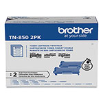 Brother TN8502PK High-Yield Toner, 8,000 Page-Yield, Black, 2/Pack view 1