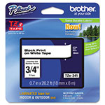 Brother TZe Standard Adhesive Laminated Labeling Tape, 0.7