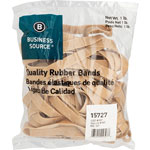 Business Source Rubber Bands, Size 107, 1 lb bag, Natural Crepe view 1