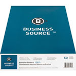 Business Source Fastener Folder, w/2-Ply Tab, 2 Fstnr, 1/3 Tab, Ltr, 50/BX, Manilla view 1