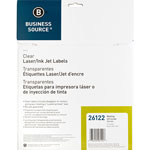 Business Source Label, Mailing, Laser, 1" x 2-3/4", Clear view 2