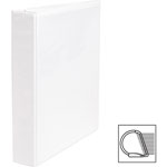 Business Source D-Ring Binders, w/Pockets, 1-1/2