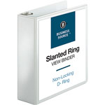 Business Source 39% Recycled D-Ring Presentation Binder, 3