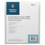 Business Source Binder Pockets, Poly, Letter, 8-1/2