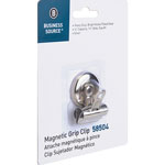 Business Source Bulldog Clip,Magnetic Back,Size 1,1-1/4