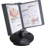 Business Source Deluxe Catalog Display Racks, 20 Documents, Black view 2