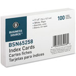 Business Source Index Cards, Plain, 90lb., 3" x 5", White view 4