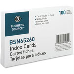 Business Source Index Cards, Plain, 90lb., 4" x 6", White view 4