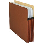 Business Source File Pocket, 3-1/2" Expanding, Letter, Redrope view 4