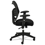 Basyx by Hon VL531 Mesh High-Back Task Chair with Adjustable Arms, Supports up to 250 lbs., Black Seat/Black Back, Black Base view 3
