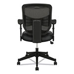 Basyx by Hon VL531 Mesh High-Back Task Chair with Adjustable Arms, Supports up to 250 lbs., Black Seat/Black Back, Black Base view 4