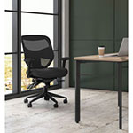 Basyx by Hon VL532 Mesh High-Back Task Chair, Supports up to 250 lbs., Black Seat/Black Back, Black Base view 1