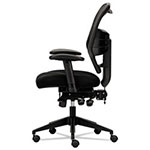Basyx by Hon VL532 Mesh High-Back Task Chair, Supports up to 250 lbs., Black Seat/Black Back, Black Base view 2
