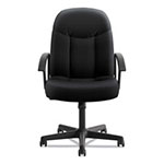 Basyx by Hon HVL601 Series Executive High-Back Chair, Supports up to 250 lbs., Black Seat/Black Back, Black Base view 4