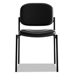 Hon VL606 Stacking Guest Chair without Arms, Black Seat/Black Back, Black Base view 1