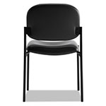 Hon VL606 Stacking Guest Chair without Arms, Black Seat/Black Back, Black Base view 2