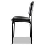 Hon VL606 Stacking Guest Chair without Arms, Black Seat/Black Back, Black Base view 4