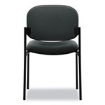Basyx by Hon VL606 Stacking Guest Chair without Arms, Charcoal Seat/Charcoal Back, Black Base view 2
