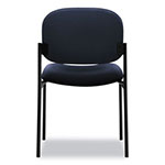 Basyx by Hon VL606 Stacking Guest Chair without Arms, Navy Seat/Navy Back, Black Base view 1