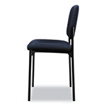 Basyx by Hon VL606 Stacking Guest Chair without Arms, Navy Seat/Navy Back, Black Base view 2