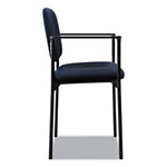 Basyx by Hon VL616 Stacking Guest Chair with Arms, Navy Seat/Navy Back, Black Base view 1
