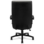Basyx by Hon Validate Big and Tall Leather Chair, Supports up to 450 lbs., Black Seat/Black Back, Black Base view 1