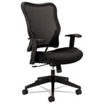 Basyx by Hon VL702 Mesh High-Back Task Chair, Supports up to 250 lbs., Black Seat/Black Back, Black Base orginal image
