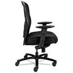 Basyx by Hon Wave Mesh Big and Tall Chair, Supports up to 450 lbs., Black Seat/Black Back, Black Base view 1
