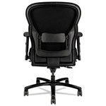 Basyx by Hon Wave Mesh Big and Tall Chair, Supports up to 450 lbs., Black Seat/Black Back, Black Base view 4