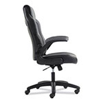 Sadie™ 9-One-One High-Back Racing Style Chair with Flip-Up Arms, Supports up to 225 lbs., Black Seat/Gray Back, Black Base view 1