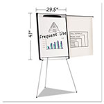 MasterVision™ Tripod Extension Bar Magnetic Dry-Erase Easel, 39