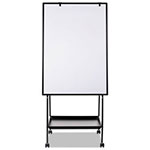 MasterVision™ Creation Station Dry Erase Board, 29 1/2 x 74 7/8, Black Frame view 2