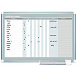 MasterVision™ In-Out Magnetic Dry Erase Board, 36x24, Silver Frame view 4