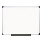 MasterVision™ Value Lacquered Steel Magnetic Dry Erase Board, 36 x 48, White, Aluminum Frame view 1