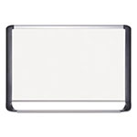 MasterVision™ Lacquered steel magnetic dry erase board, 48 x 72, Silver/Black view 1