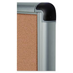 MasterVision™ Slim-Line Enclosed Cork Bulletin Board, 28 x 38, Aluminum Case view 5