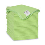 Boardwalk Microfiber Cleaning Cloths, 16 x 16, Green, 24/Pack view 3