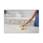 Boardwalk Microfiber Cleaning Cloths, 16 x 16, Yellow, 24/Pack view 3
