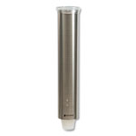 San Jamar Small Pull-Type Water Cup Dispenser, Stainless Steel view 4